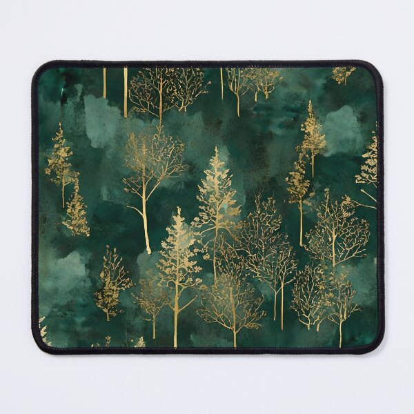 Item preview, Green and Gold Forest Pattern designed and sold by Northern-Lights.