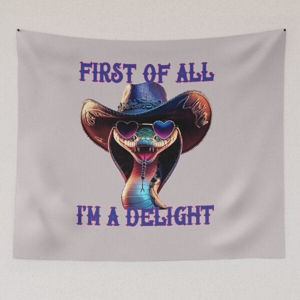Item preview, First Of All I'm A Delight: Snake Cowboy designed and sold by elynne9.