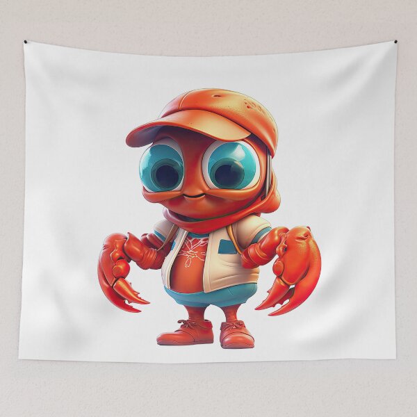 Item preview, Charming Cartoon Lobster designed and sold by Sillytoe.