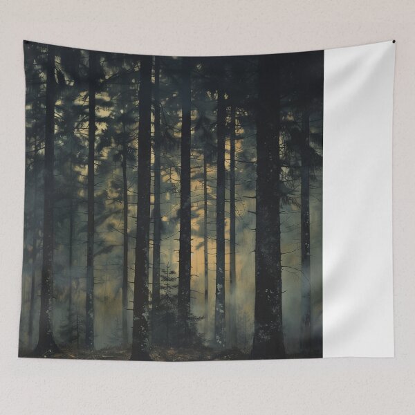 Item preview, Dark & Moody Forest Painting - Perfect gift for lovers of Dark Academia or Dark Cottagecore  designed and sold by JadeLotusArt.