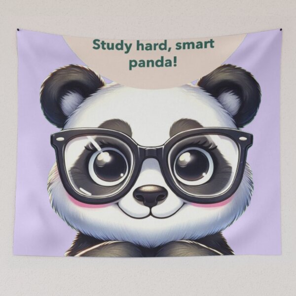 Item preview, Wisdom of the Scholar Panda: Academic Inspiration with a Touch of Tenderness designed and sold by Karina Creative Studio.