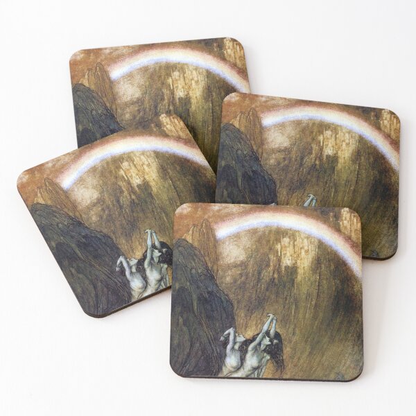 Item preview, The Rhinemaidens lament the loss of the Rhinegold - Arthur Rackham designed and sold by forgottenbeauty.