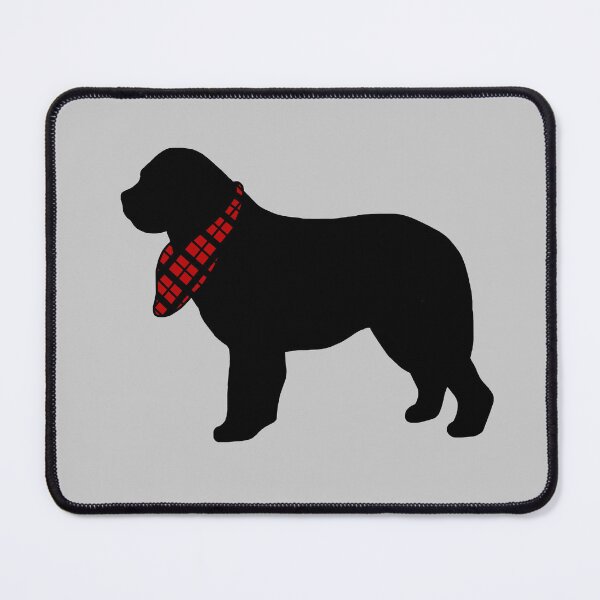 Item preview, Newfoundland Dog with Plaid Bandana designed and sold by taylorrowan.