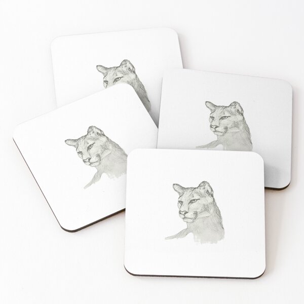 Item preview, Cougar pencil drawing designed and sold by daphnescarlett.