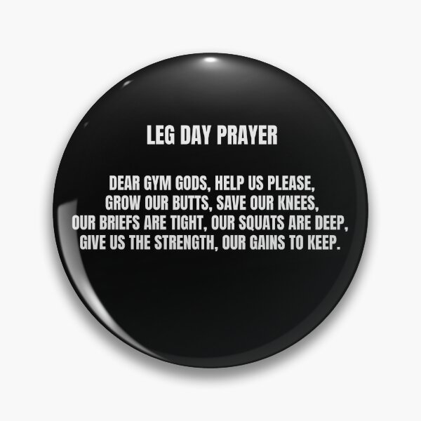 Item preview, Leg Day Prayer designed and sold by Can2 Creative.
