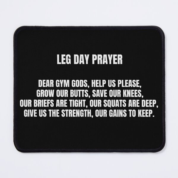 Item preview, Leg Day Prayer designed and sold by Can2 Creative.