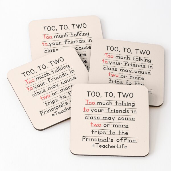 Item preview, Back To School Too, To, Two Teacher Too Much Talking designed and sold by SunfullyYours.