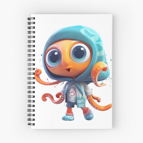 Item preview, Adventurous Cartoon Squid designed and sold by Sillytoe.