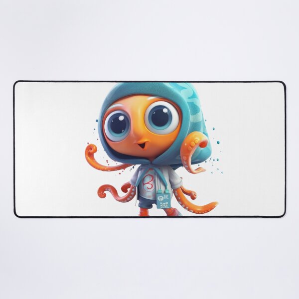 Item preview, Adventurous Cartoon Squid designed and sold by Sillytoe.