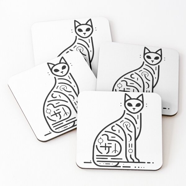 Item preview, Mystical Hieroglyphic Cat designed and sold by Dynke.