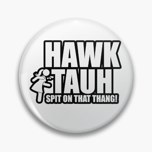 Artikelvorschau, Hawk Tuah Humorvolles Schwarz-Weiß-Design entworfen und verkauft von chris-ellis-art.