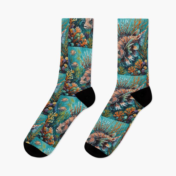 Item preview, Lionfish in Coral Reefs  designed and sold by IvaRenee.