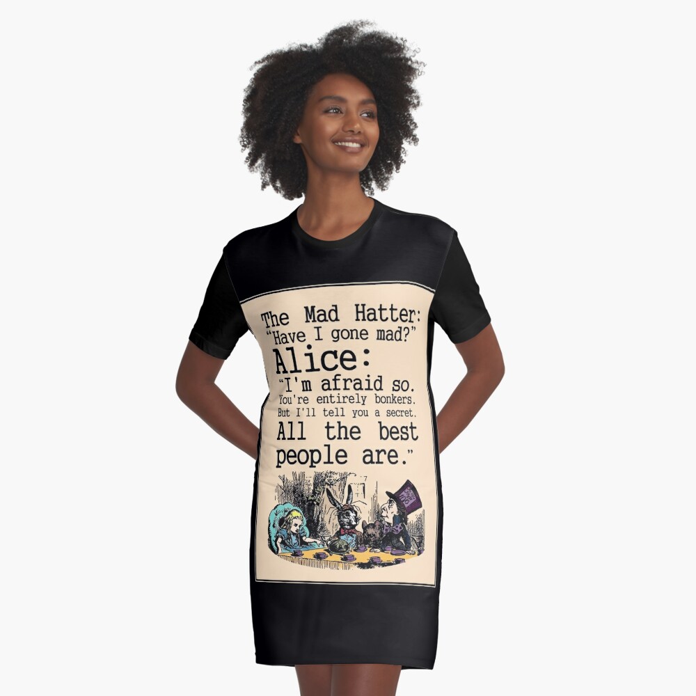 alice in wonderland t shirt dress