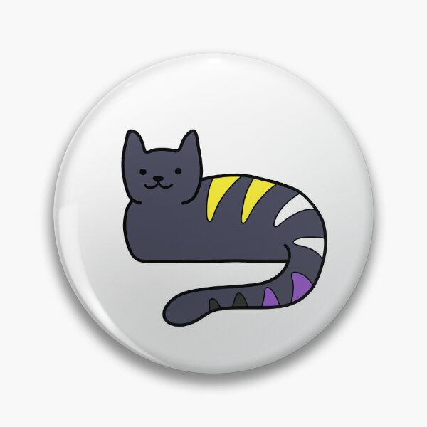 Item preview, Nonbinary Pride Cat designed and sold by caitodoesstuff.