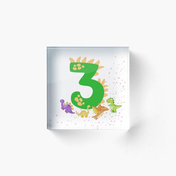 Item preview, 3 Birthday. Dinosaurs Design. My 3rd birthday. Let's celebrate! designed and sold by FreeSoulLab.