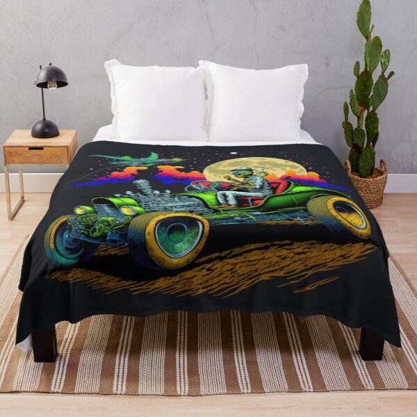 Item preview, Alien Racer's Moonlit Hot Rod Ride designed and sold by Sillytoe.