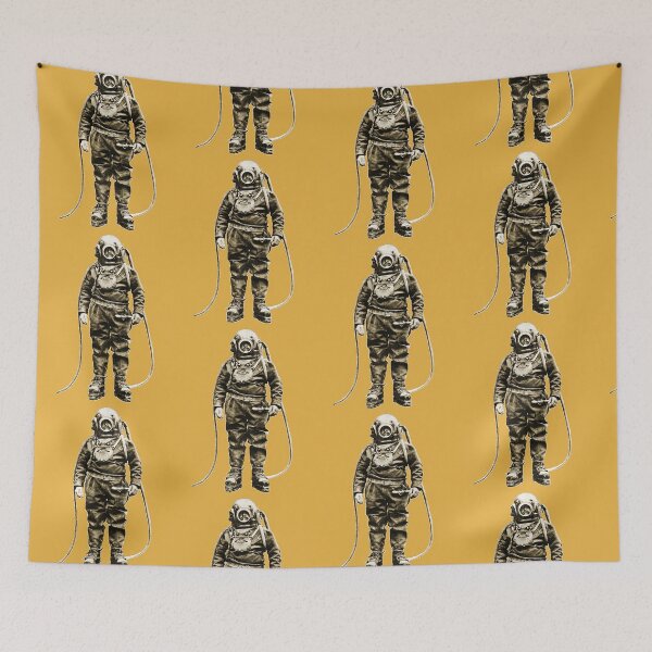 Item preview, Vintage Diver with Diving Helmet at Winchester Cathedral URM designed and sold by urmaddad.