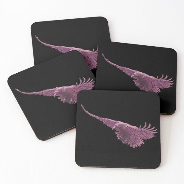 Artikelvorschau, Flinke rosa Krähe im Anflug entworfen und verkauft von thebrokenbird.