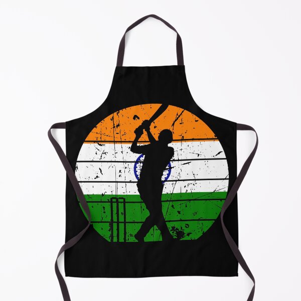 Item preview, India Cricket Batsman’s Against Vibrant India Flag designed and sold by SportsT-Shirts.