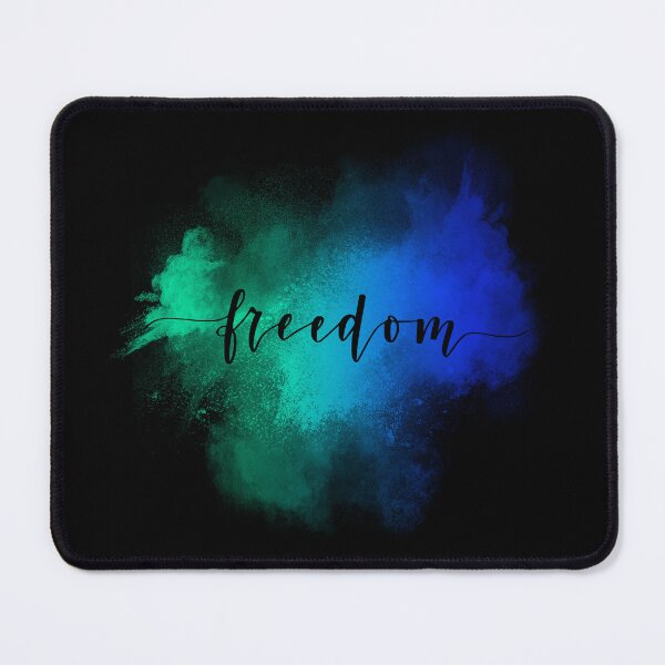 Item preview, Vivid Freedom Watercolor Calligraphy Art Print Decor designed and sold by DesignAnother.