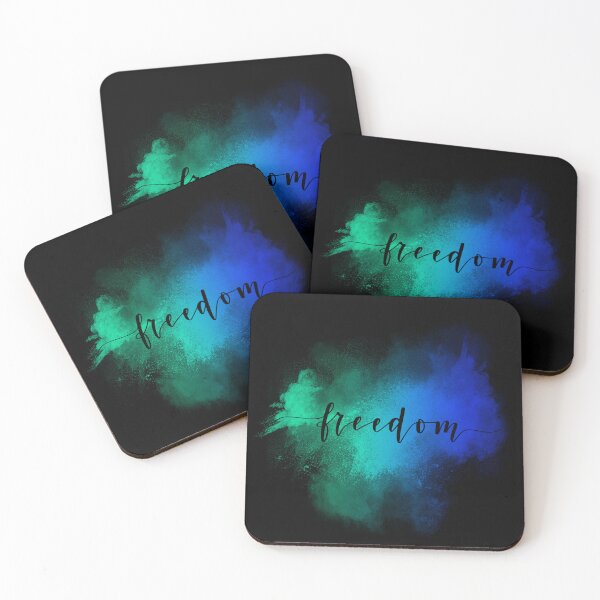 Item preview, Vivid Freedom Watercolor Calligraphy Art Print Decor designed and sold by DesignAnother.