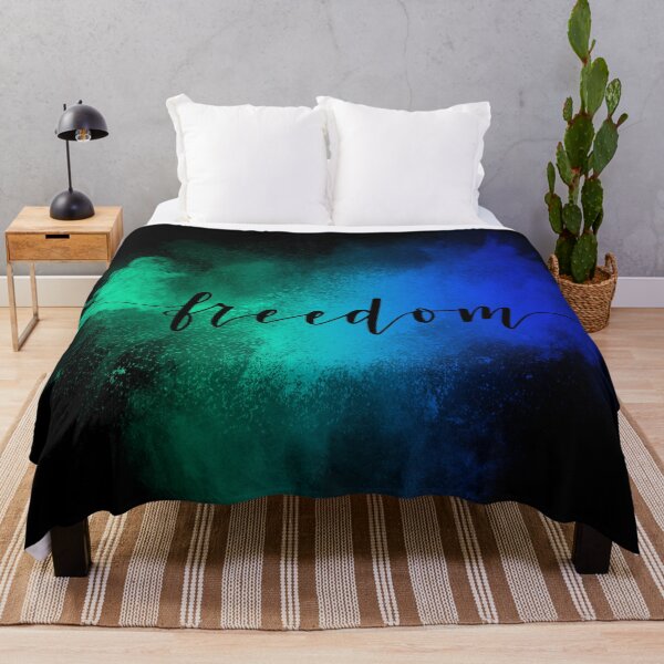 Item preview, Vivid Freedom Watercolor Calligraphy Art Print Decor designed and sold by DesignAnother.