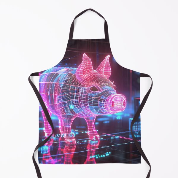 Item preview, "Swine in Shades of Pink: Holographic Delight" designed and sold by Art-Vortex-fr.