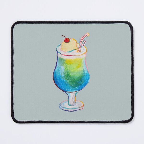 Item preview, Soda Float Smoothie Oil Pastel Hand Draw  designed and sold by purple-Q.