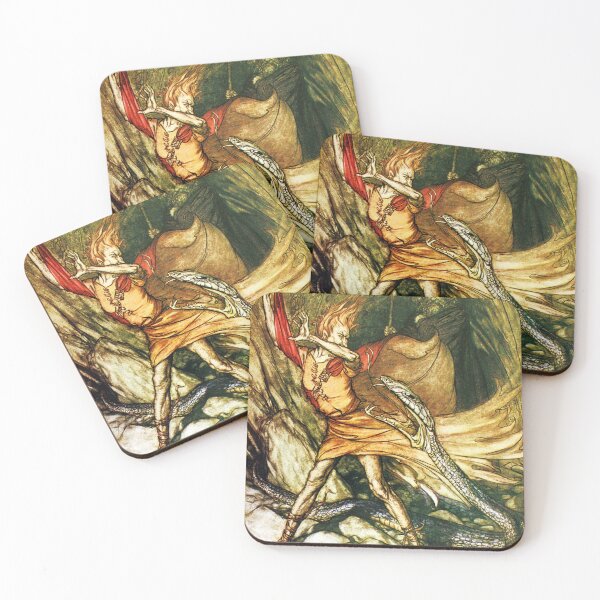Item preview, Rhinegold and the Valkyries - Arthur Rackham 1910 designed and sold by forgottenbeauty.