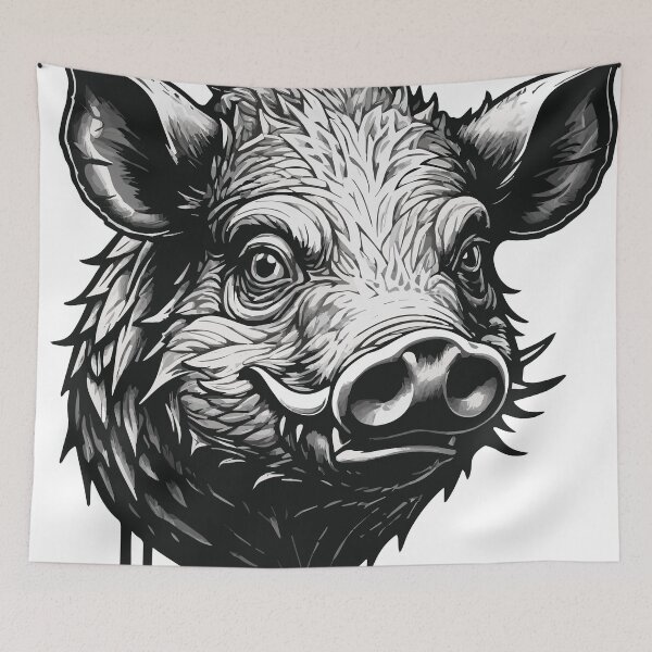 Item preview, Head of a boar. designed and sold by maulbang.