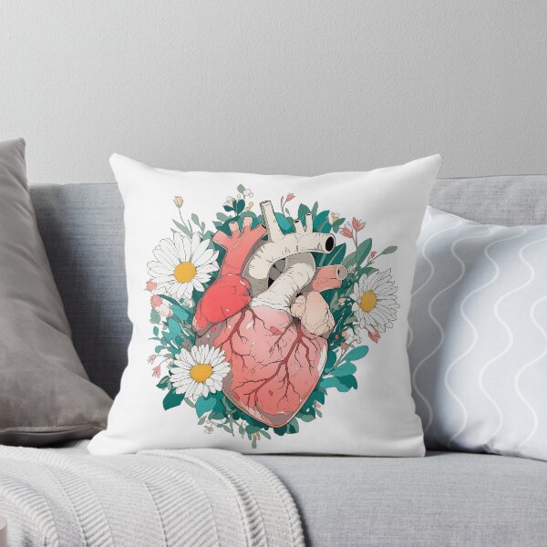 Item preview, Anatomy Heart with Floral designed and sold by PandaKunst.