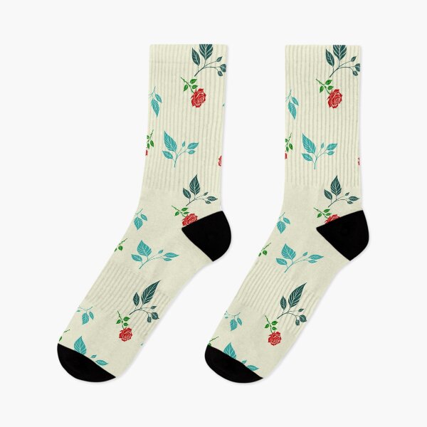 Item preview, Beige Leaves and roses pattern designed and sold by Pixevol.