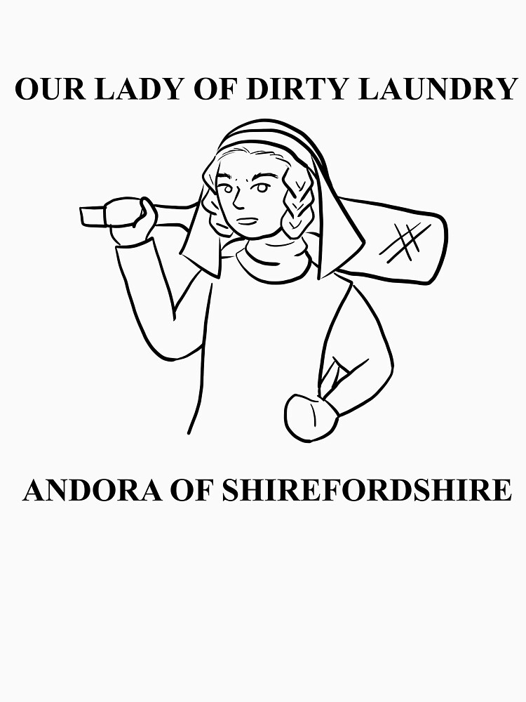 Thumbnail 7 of 7, Classic T-Shirt, Our Lady of Dirty Laundry Andora Laundress of Shirefordshire designed and sold by astroauroran.