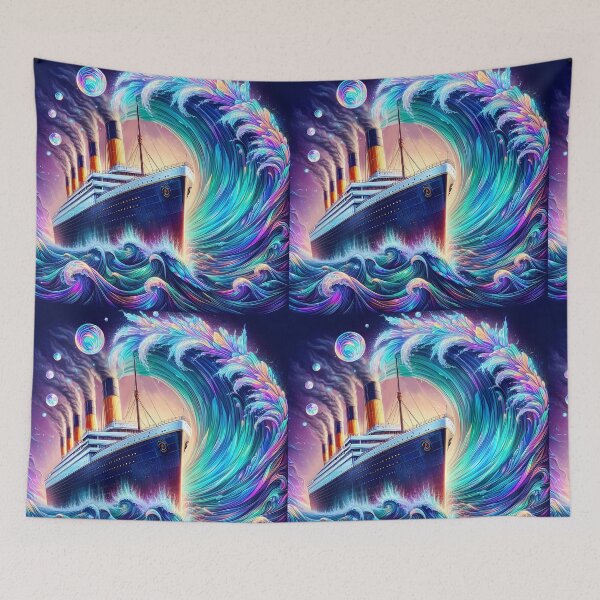 Aperçu de l'œuvre Navire Titanic irisé créée et vendue par EmeraldeaArt.