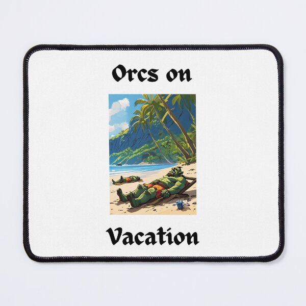 Item preview, Orcs on Vacation Chilling on the Beach designed and sold by popsbh.
