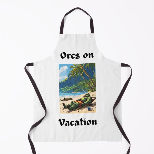 Item preview, Orcs on Vacation Chilling on the Beach designed and sold by popsbh.