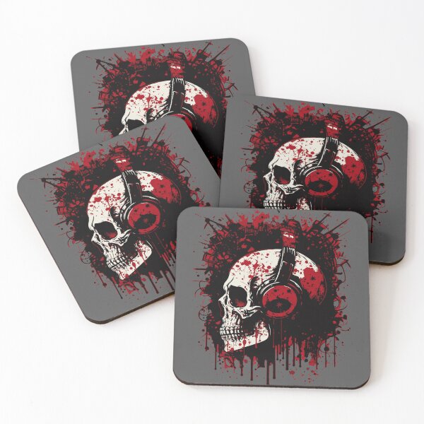 Item preview, Disc jockey de calavera zombie designed and sold by drizzd.