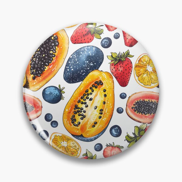 Item preview, Hand-Drawn Tropical Fruits | Vibrant Art Print for Fruit Lovers and Tropical Decor designed and sold by victorsuarez.