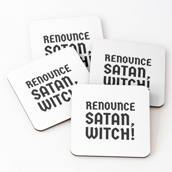 Item preview, Renounce Satan, Witch! - Mary designed and sold by geedesignsstuff.
