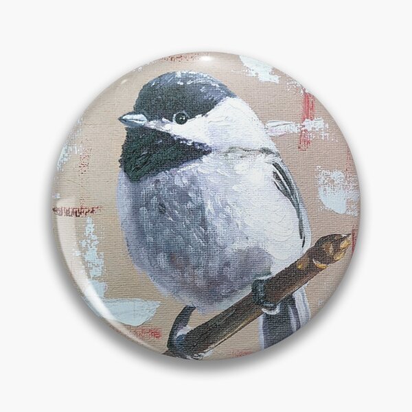 Item preview, Carolina chickadee with red designed and sold by Douglasearlsart.
