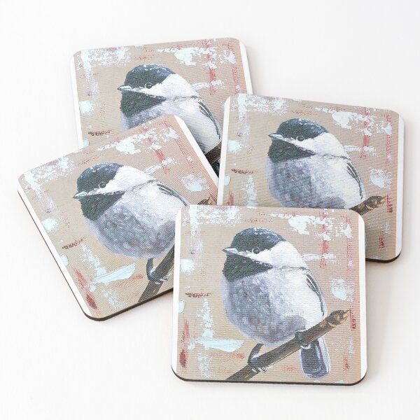Item preview, Carolina chickadee with red designed and sold by Doug Paints.
