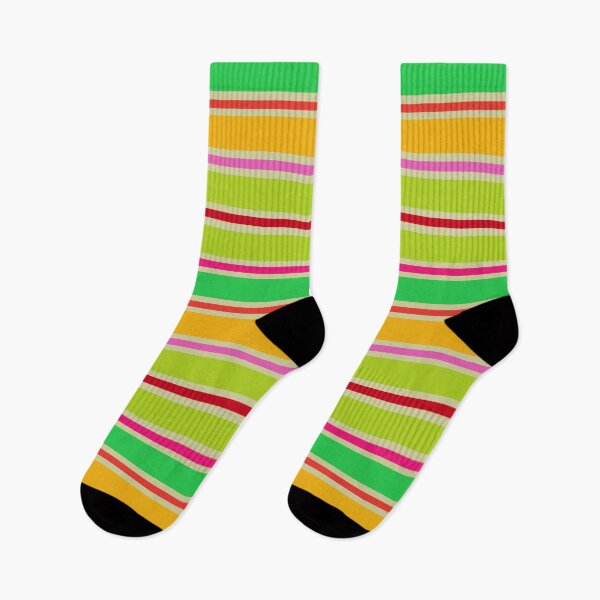 Item preview, Neon Lime Green and Yellow Stripes Pattern  designed and sold by patternsoup.