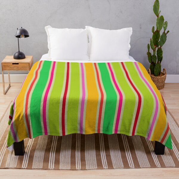 Item preview, Neon Lime Green and Yellow Stripes Pattern designed and sold by patternsoup.