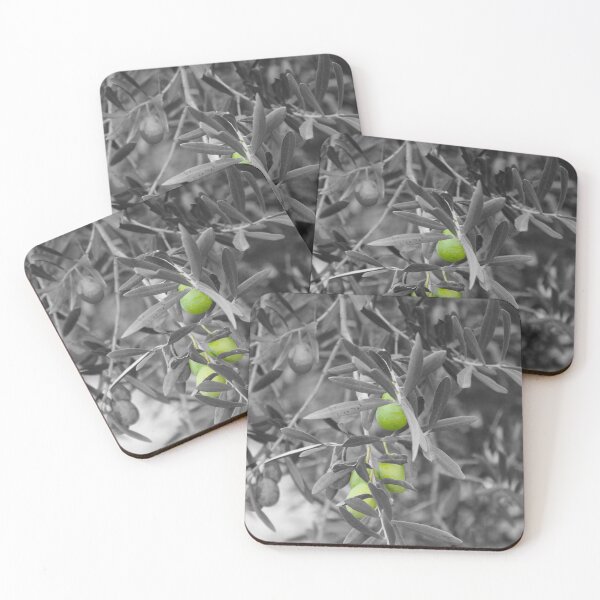 Item preview, Olives of Provence on black and white background designed and sold by AHELENE.