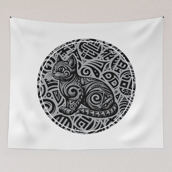 Item preview, Stylized cat designed and sold by JrSkDesign ✅ .
