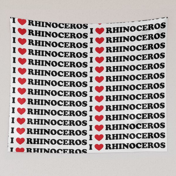 Item preview, I love rhinoceros designed and sold by EmeraldeaArt.