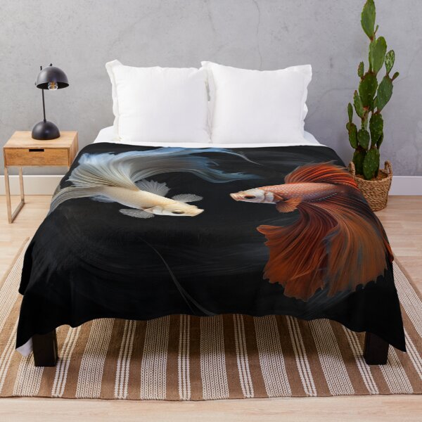 Item preview, Dueling Elegance: Dance of the Siamese Fighting Fish designed and sold by bazaarcurioso.