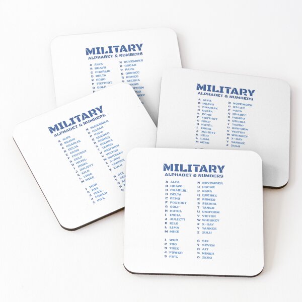 Item preview, Military Alphabet and Numbers designed and sold by AnnSign.
