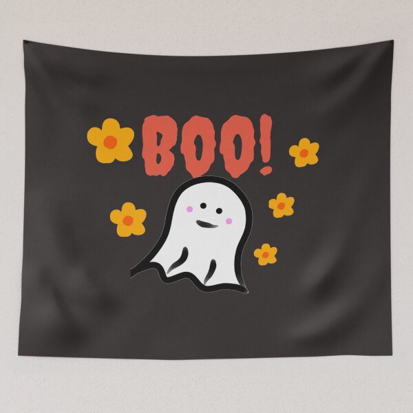 Item preview, Boo! Ghost and Flowers  designed and sold by DanielleGensler.