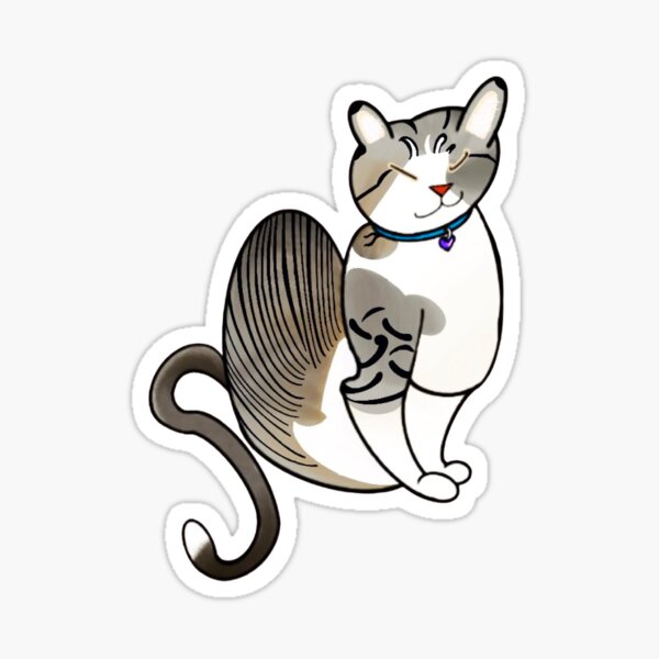 Stylized Kitty Cat Sticker